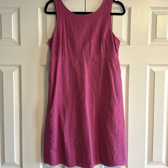 J.Crew Women’s Magenta Textured Tank Dress - Size 4 - Picture 1 of 6
